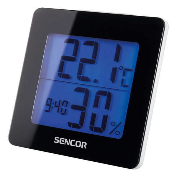 Sencor SWS 1500 B Teploměr s hodinami a budíkem