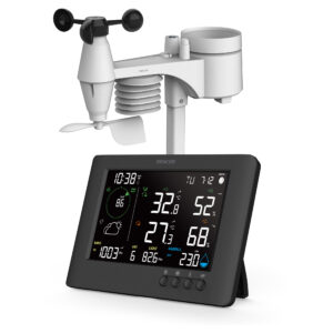 Sencor SWS 10500 WiFi meteorologická stanice s bezdrátovým senzorem 7v1 Propojení s meteorologickými službami TRUE BLACK LCD displej 5