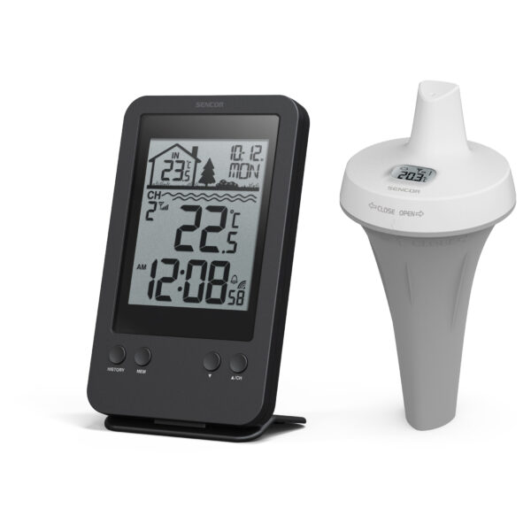 Sencor SWS 6900 POOL Měřící stanice s bezdrátovým bazénovým senzorem LCD displej 4