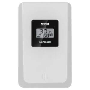 Sencor SWS TH3000 Venkovní senzor sdisplejem Pro použití s modelem SWS 3000